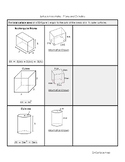 Surface Area Notes, 4 Practices, and Quiz