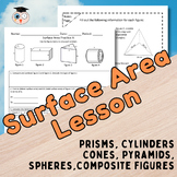 Surface Area of Prisms Cylinders Pyramids Cones and Spheres