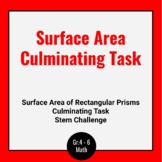 Surface Area Stem Challenge - Culminating Task, Digital Re