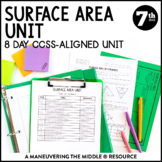 7th Grade Surface Area Unit | Surface Area of Prisms and P