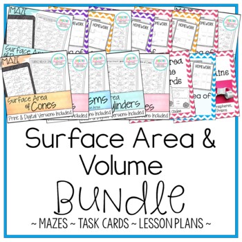 Preview of Surface Area & Volume Activity Bundle