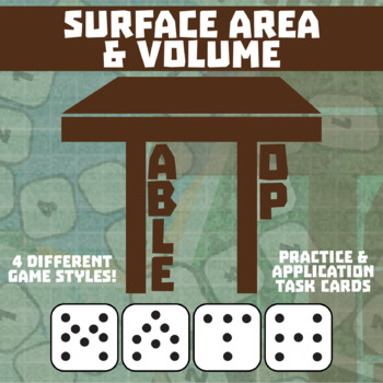 Preview of Surface Area & Volume Game - Small Group TableTop Practice Activity