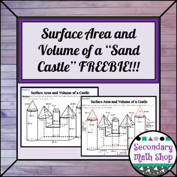 Preview of Surface Area & Volume - Unit 11: Surface Area and Volume of a Castle FREEBIE!