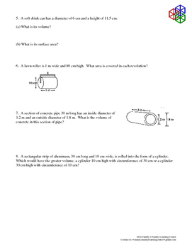 surface area volume word problems by family 2 family learning resources