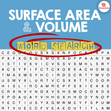 Surface Area & Volume Word Search Activity
