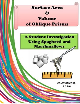 Preview of Surface Area & Volume of Oblique Prisms: Student Investigation