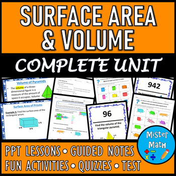 Preview of Surface Area and Volume COMPLETE UNIT