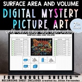 Surface Area and Volume Digital Puzzle Pixel Art 7th Grade