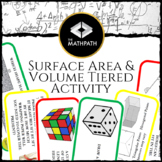 Surface Area and Volume Review Tiers Activity