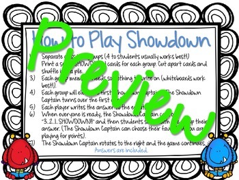 Showdown: Volume 2, Games
