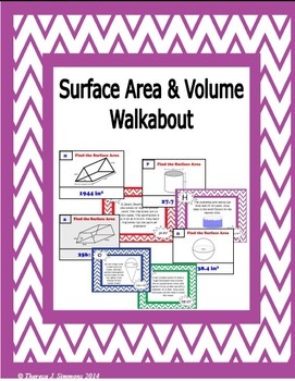 Preview of Surface Area and Volume Walkabout