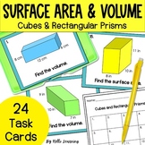 Surface Area and Volume of Rectangular Prisms Task Cards Activity