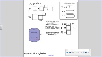 Preview of Surface Area and Volume of Cylinder and Rectangular Prism