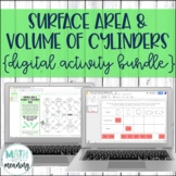 Surface Area and Volume of Cylinders DIGITAL Activity Bundle