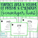Surface Area and Volume of Prisms and Cylinders Scavenger 