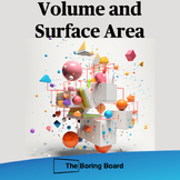 Surface Area lesson animated powerpoint template