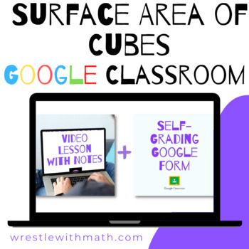 Preview of Surface Area of Cubes - (Google Form & Video Lesson!)