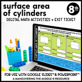 Surface Area of Cylinders: 8th Grade Digital Math Activity