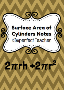 Preview of Surface Area of Cylinders Google Slides Presentation & Student Explanation Sheet