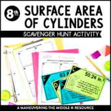 Surface Area of Cylinders Scavenger Hunt | Lateral & Total
