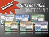Surface Area of Geometric Shapes BUNDLE - Digital & Printa