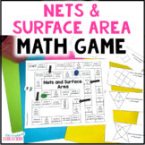 Surface Area of Nets - 3D Shape Nets - 6th Grade Math Review Game