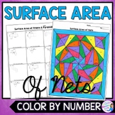 Surface Area of Nets Practice Color By Number Worksheet