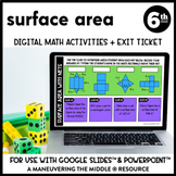 Surface Area of Nets Digital Math Activity | 6th Grade Goo