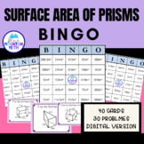 Surface Area of Prisms Bingo