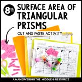 Surface Area of Triangular Prisms Activity | Surface Area 