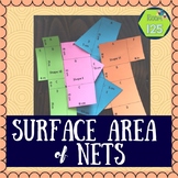 Surface Area of Prisms Nets