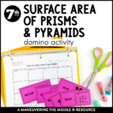 Surface Area of Prisms & Pyramids Domino Activity | Latera