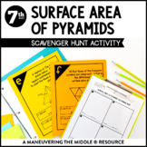 Surface Area of Rectangular & Triangular Pyramids Scavenge