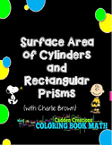 Surface Area of Rectangular Prisms and Cylinders Coloring 