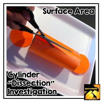 Preview of Surface Area of a Cylinder "Dissection" Investigation Activity