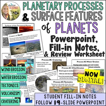 Preview of Surface Features of Planets Lesson | Solar System | Middle School Astronomy