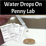 Water Drops On A Penny Lab (Surface Tension, Cohesion, Pol