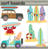 Surfboard Beach Summer Clip Art