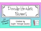 Surfin' Doodle Header Frames