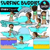 Surfing Buddies - Short Story Clip Art Set {Educlips Clipart}