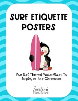 Preview of Surfing Etiquette Posters