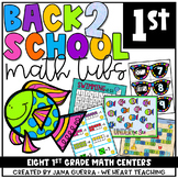 Back-to-School Math Centers: First Grade Math Games