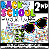 Back-to-School Math Centers: SECOND Grade Math Games