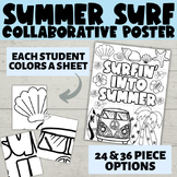 Surfing into Summer Collaborative Poster | Class Mural Col