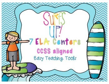 Preview of Surf's Up Common Core Aligned ELA Centers for the end of the year{7}