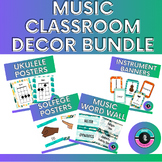 Surfs Up Music Room Decor Bundle | Solfege, Ukulele, Instr