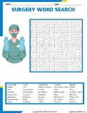 Surgery Word Search - Surgery Words Puzzles