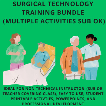 Preview of Surgical Technology Lesson Plans 5 Activity Set for ST / Sterile Processing