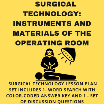 Preview of Surgical Technology Lesson Plans (Surgical Technology Program) 2 Part Activity