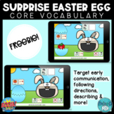 Surprise Easter Eggs Core Vocabulary BOOM CARDS™ FREEBIE